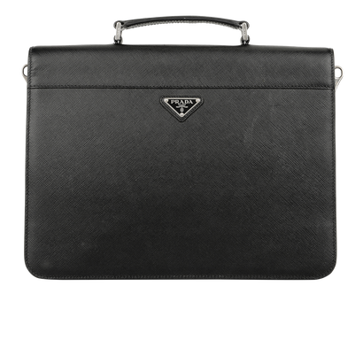 Saffiano Briefcase, front view